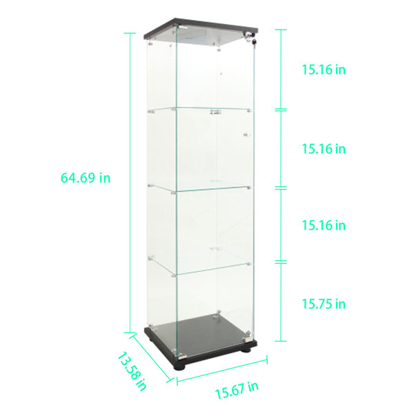 BFYDOAA Glass Display With LED Strip Lights, Glass Display — free download